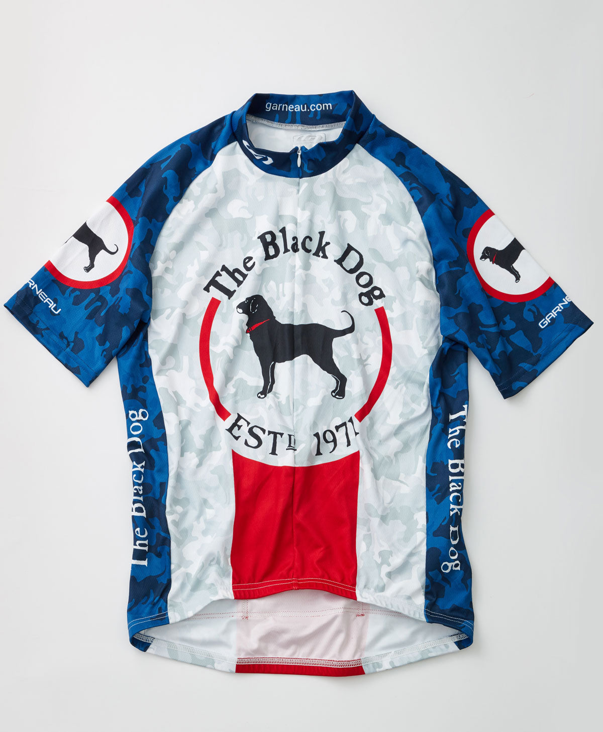 Mens Canine Camo Shortsleeve Bike Jersey Blue Canine Camo / Small