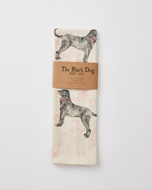Dancing Star Dog Tea Towel