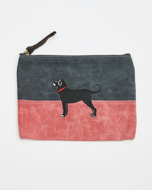 Black Dog Waxed 2 Tone Cosmetic Bag