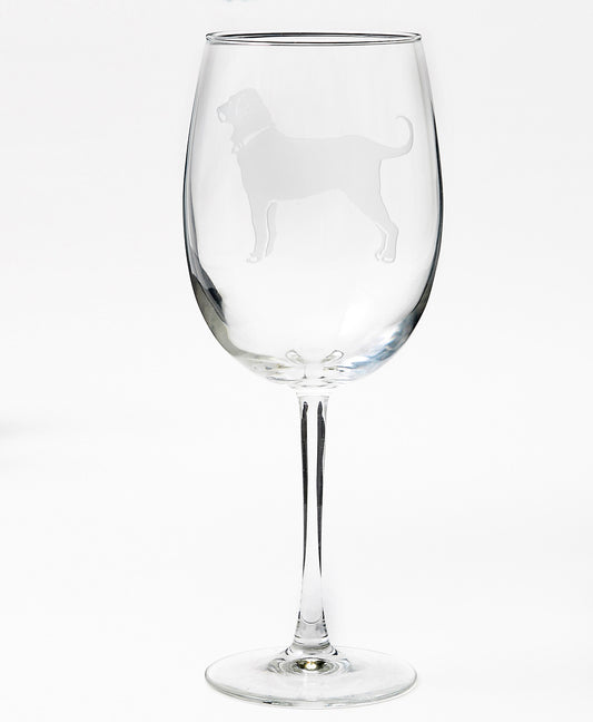 Etched Wine Glass 19 oz